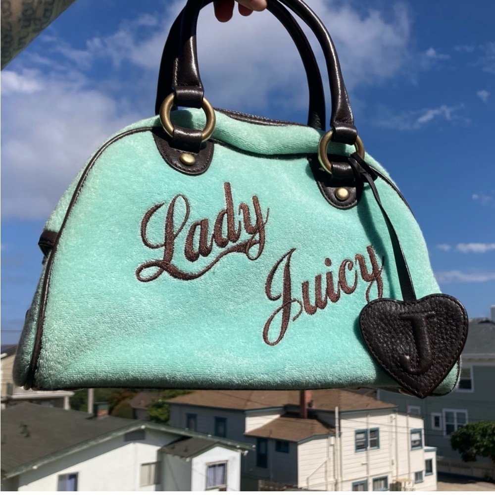 Y2k Juicy couture Lady Juicy terry cloth vintage bowler bag